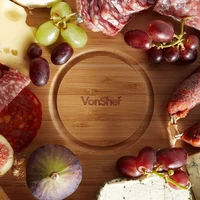 Ploča za serviranje VONSHEF, bambus, Lazy Susan