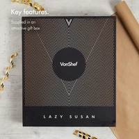 Ploča za serviranje VONSHEF, bambus, Lazy Susan