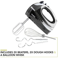 Mikser VONSHEF, 300 W, profesionalni, crni, Amazon best seller!