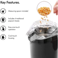 Aparat za kokice VONSHEF, crni