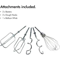 Mikser VONSHEF, 300 W, profesionalni, crveni, Amazon best seller!