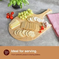 Lopatica za pizzu VONSHEF, drvena, s rezačem