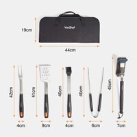 Set alata za roštilj VONSHEF, 5 kom, s torbom za pohranu