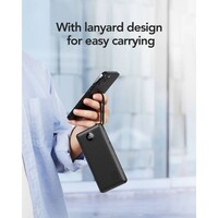 Prijenosna punjiva baterija VEGER C10, 10.000mAh, s ugrađenim kabelima, crna