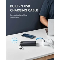 Powerbank VEGER, s ugrađenim C20 kablovima, 20.000 mAh, crni Powerbank VEGER, s ugrađenim C20 kablovima, 20.000 mAh, crni