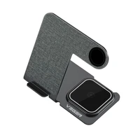 Bežična stanica za punjenje VEGER Y9, 3-u-1, za smartphone, Apple Watch i AirPods, siva