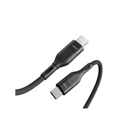 Kabel VEGER CL01, pleteni USB-C na Lightning, 1,2 m, crni