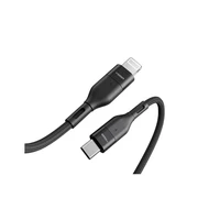 Kabel VEGER CL01, pleteni USB-C na Lightning, 1,2 m, crni