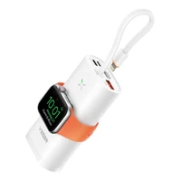 Powerbank VEGER MagFan 10.000 mAh, s ugrađenim kablom i punjačem za Apple Watch, bijeli Powerbank VEGER MagFan 10.000 mAh, s ugrađenim kablom i punjačem za Apple Watch, bijeli