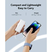 Powerbank VEGER MagFan 10.000 mAh, s ugrađenim kablom i punjačem za Apple Watch, bijeli Powerbank VEGER MagFan 10.000 mAh, s ugrađenim kablom i punjačem za Apple Watch, bijeli