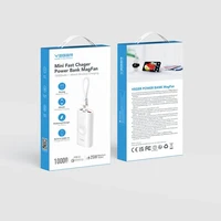 Powerbank VEGER MagFan 10.000 mAh, s ugrađenim kablom i punjačem za Apple Watch, bijeli Powerbank VEGER MagFan 10.000 mAh, s ugrađenim kablom i punjačem za Apple Watch, bijeli
