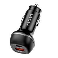 Punjač VEGER CC62, automobilski, USB + USB-C, PD, QC3.0, 51W