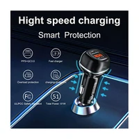 Punjač VEGER CC62, automobilski, USB + USB-C, PD, QC3.0, 51W