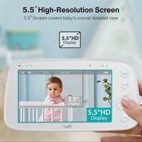 Baby monitor VAVA Baby Nanny, pametni, s HD ekranom i noćnim vidom, VA-IH019