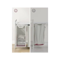 Košara za rublje VASAGLE, s 3 odjeljka, bijela