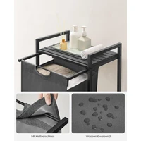 Košara za rublje VASAGLE BLH101B01, crna