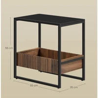 Stranski stol VASAGLE, rustikalni, smeđi