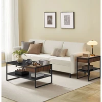 Stranski stol VASAGLE, rustikalni, smeđi