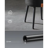 Okrugli tabure VASAGLE EKHO, s oblazinjenim sjedištem