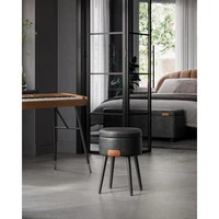 Okrugli tabure VASAGLE EKHO, s oblazinjenim sjedištem