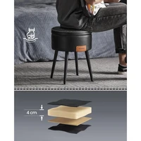 Okrugli tabure VASAGLE EKHO, s oblazinjenim sjedištem