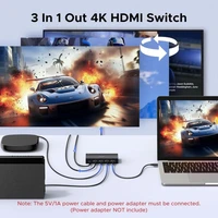 HDMI prekidač UGREEN, 4K@60Hz, 3-u-1, HDR+ podrška