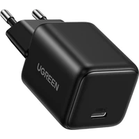 Punjač UGREEN USB-C GaN, 30W, crni, brzo punjenje