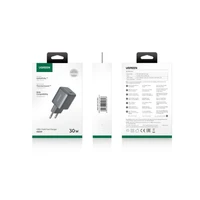 Punjač UGREEN USB-C GaN, 30W, crni, brzo punjenje