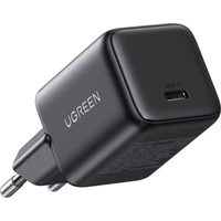 Punjač UGREEN USB-C GaN, 30W, crni, brzo punjenje