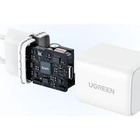 Punjač UGREEN USB-C GaN, 30W, bijeli, brzo punjenje