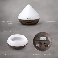 Difuzor za ulje TAOTRONICS TT-AD002, coffee