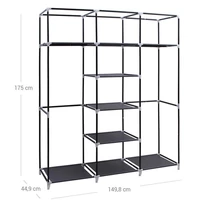 Ormar SONGMICS RYG12B, platneni, crni