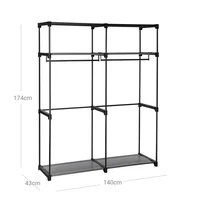 Ormar SONGMICS RYG02GY, platneni, sivi