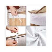 Košara za rublje SONGMICS, 3 × 50 L, bijela