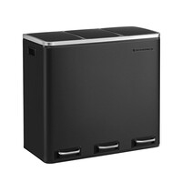 Kanta za otpad SONGMICS, 3 × 18 L, crna, za razdvajanje otpada