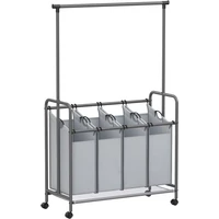 Košara za rublje SONGMICS, s 4 pretinca, RLS44GS