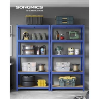 Polica SONGMICS GLR050Q01, 200 × 100 × 50 cm, smeđe-plava