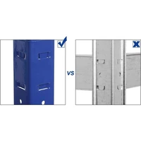 Polica SONGMICS GLR30Q, 150 × 75 × 30 cm, smeđe-plava