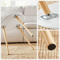 Stolić SONGMICS LET07WN, 2kom, za dnevni boravak, bijeli, 45 × 50 × 45 cm