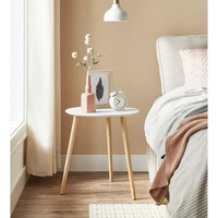 Stolić SONGMICS LET07WN, 2kom, za dnevni boravak, bijeli, 45 × 50 × 45 cm