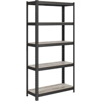 Polica SONGMICS GLR050B11, 50 × 100 × 200 cm, prirodno-crna
