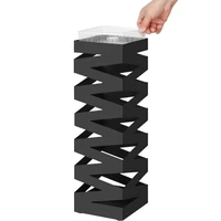 Stalak za kišobrane SONGMICS LUC16B, metalni, s kukama i posudom za kapanje