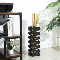 Stalak za kišobrane SONGMICS LUC16B, metalni, s kukama i posudom za kapanje