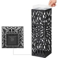 Stalak za kišobrane SONGMICS LUC48B, metalni, s kukama i posudom za kapanje