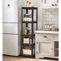 Polica za knjige i spremište SONGMICS, 5 polica, vintage