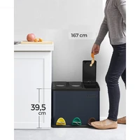 Kanta za reciklažu SONGMICS, pedalna, 3u1