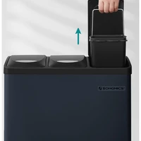 Kanta za reciklažu SONGMICS, pedalna, 3u1