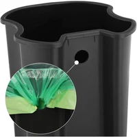 Kanta za otpad SONGMICS, čelična, pedalna, 5 litara, siva