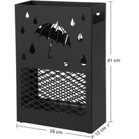 Stalak za kišobrane SONGMICS, metalni, pravokutni