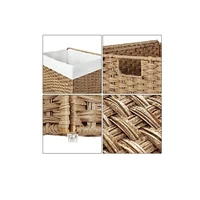 Košara za rublje SONGMICS, ratan, 90 L, prirodna